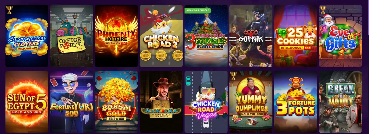 brutal casino jeux exclusifs